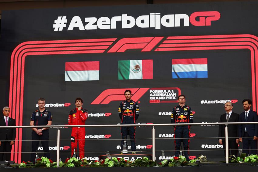 Baku City Circuit podium